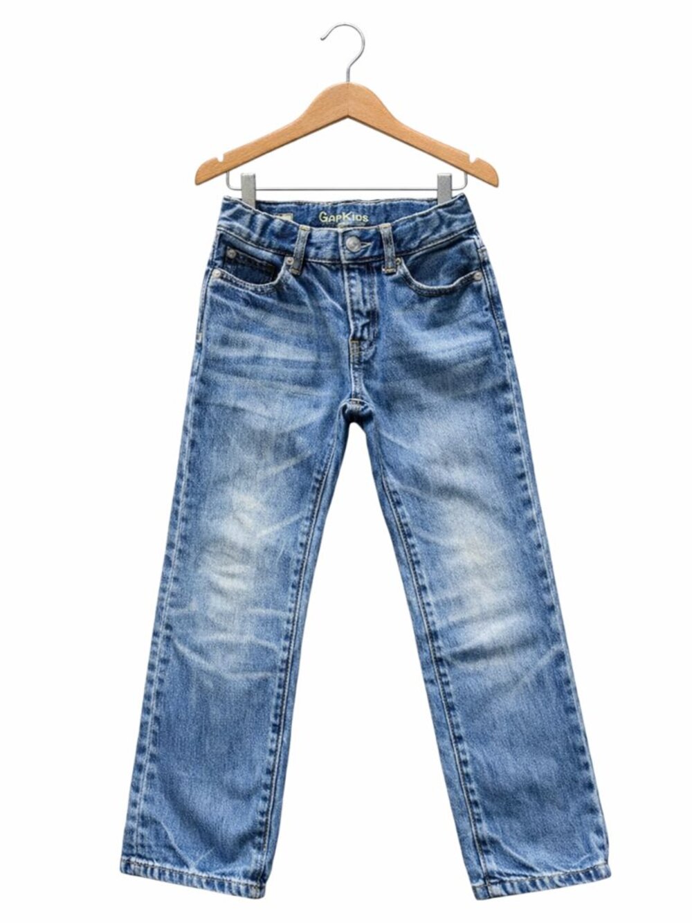 Gap Kids Boys Straight Jeans Size 7 Regular Medium Wash Blue Denim